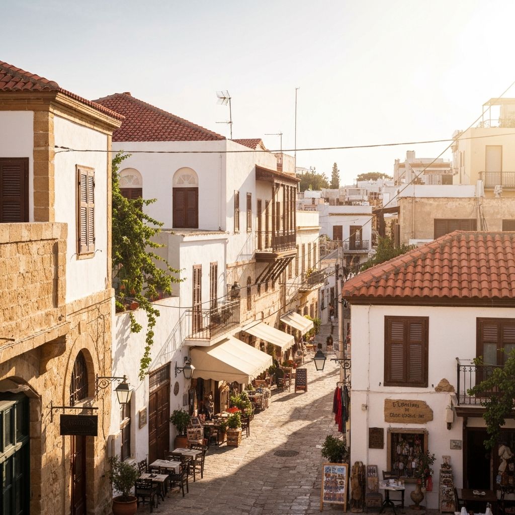 Historic Cyprus old town representing Cypriot heritage and culture
